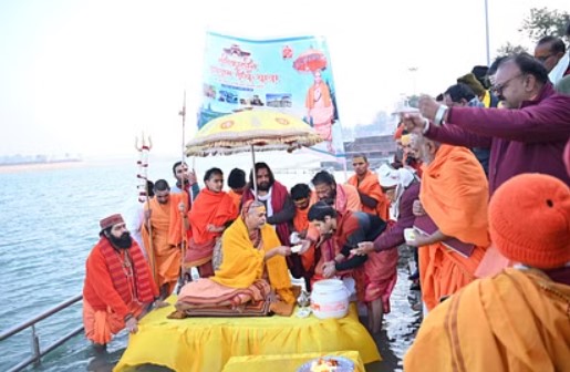 स्वामी अविमुक्तेश्वरानंद ने गंगा पूजन के साथ शुरू की शीतकालीन Chardham Yatra, होगा भव्य स्वागत