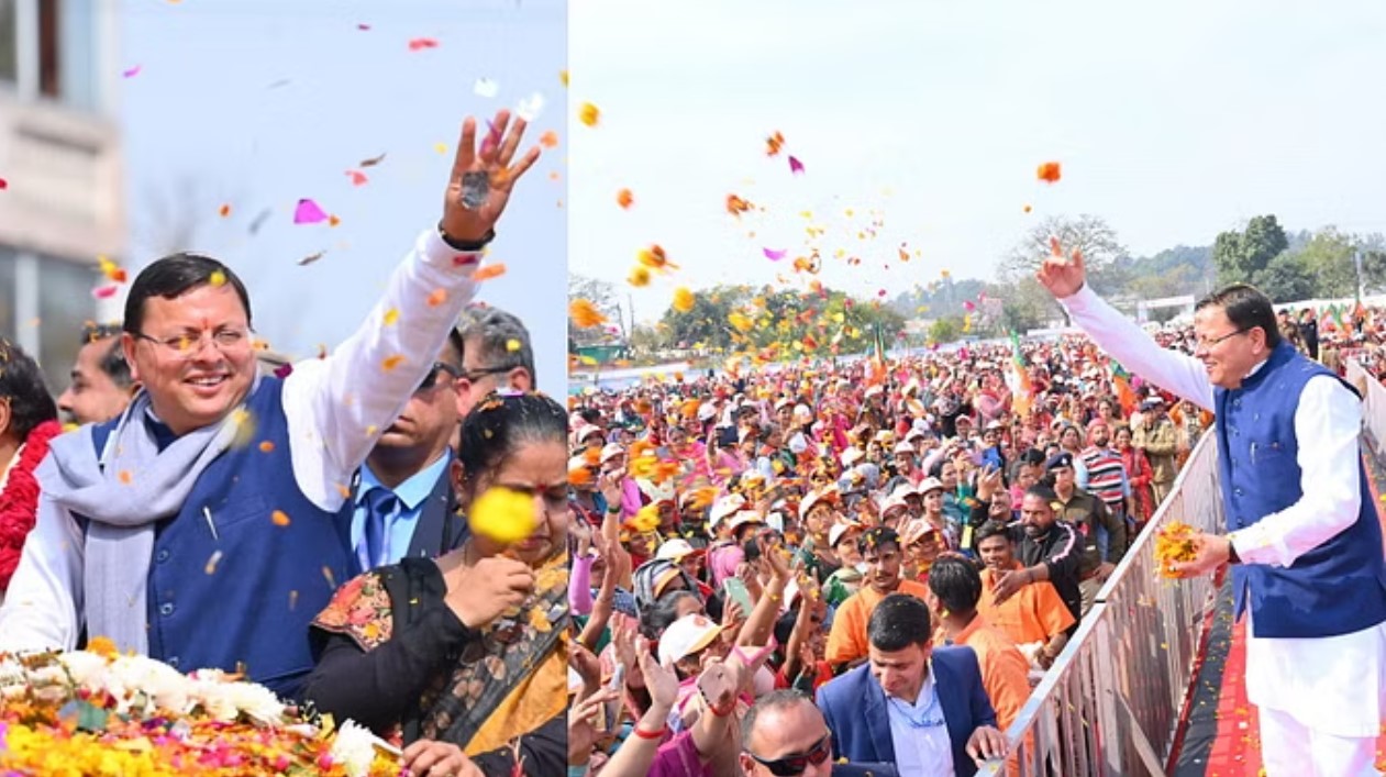 CM Dhami: चमोली में मुख्यमंत्री ने किया जोरदार रोड शो, Nanda-Gaura महोत्सव में पहुंचे...तस्वीरें में देखिए